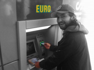 Our best friend the ATM with 300 Euros